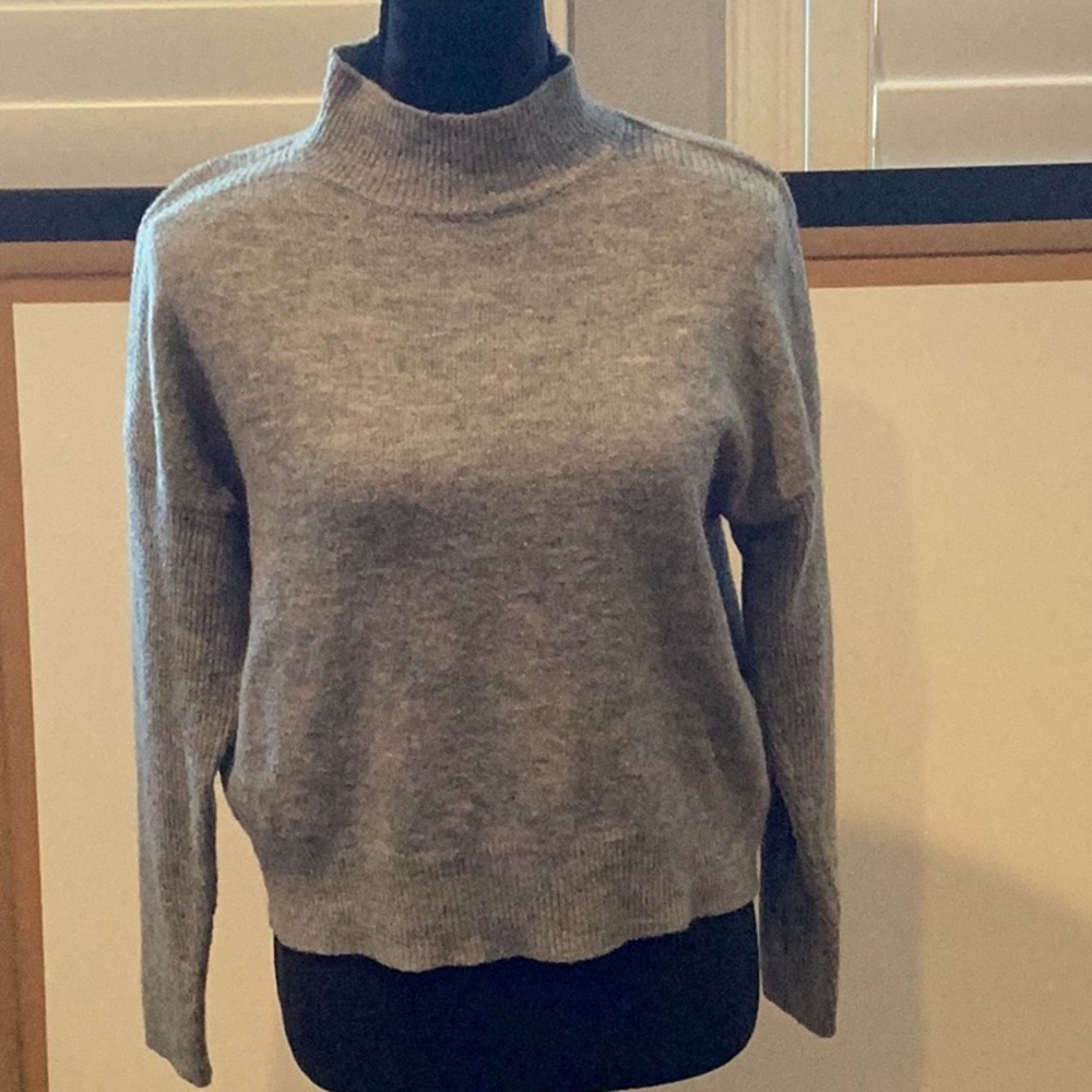 Time and Tru Gray Cowl Neck Sweater